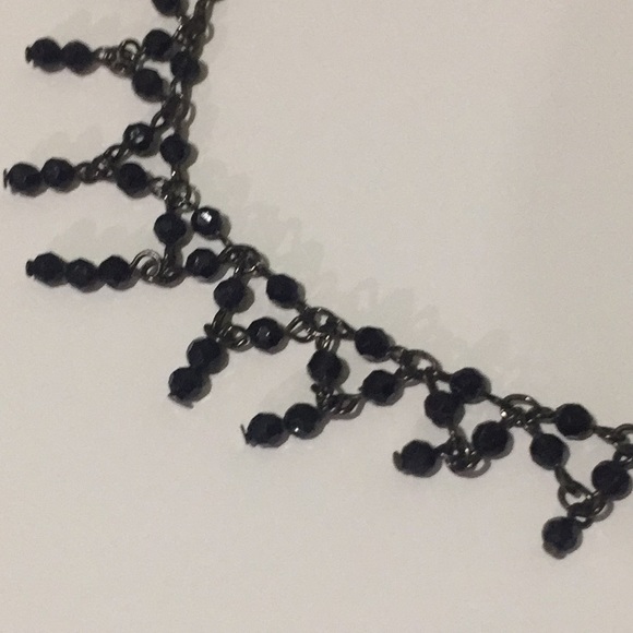 VINTAGE CHOKER STYLE NECKLACE | black adjustable - Picture 3 of 10